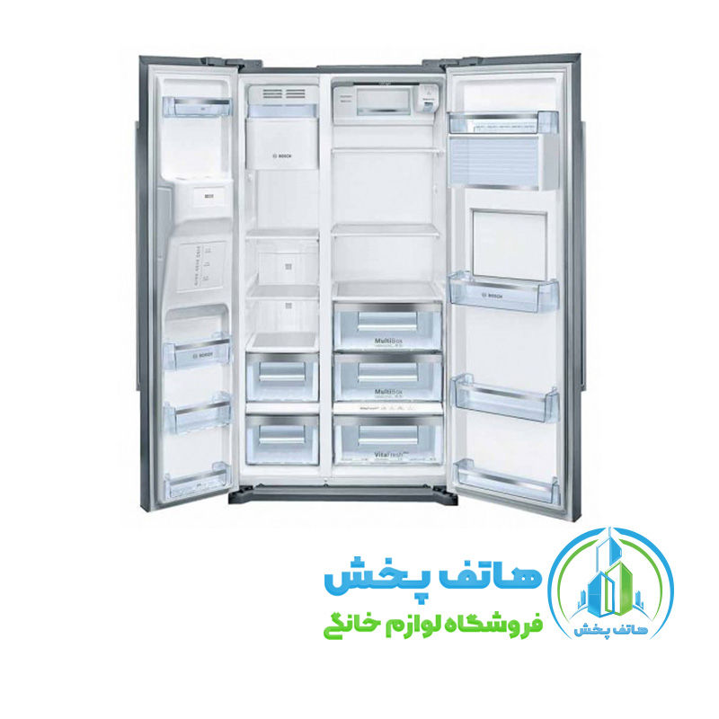 مشخصات ، قیمت و خریدیخچال فریزر ساید بای ساید بوش مدل Bosch KAG90AI204
